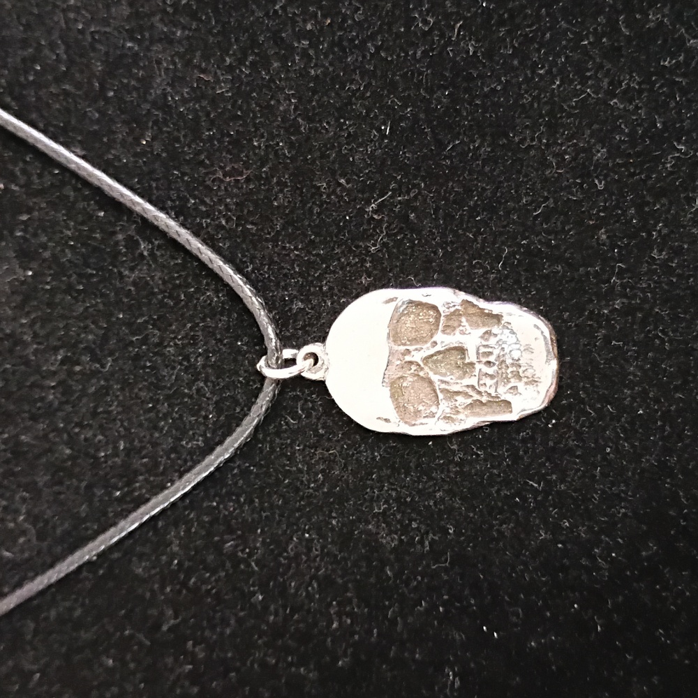 925 Silver Skull Pendant Necklace